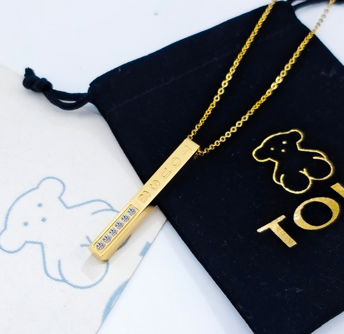 TOUS Bar Necklace