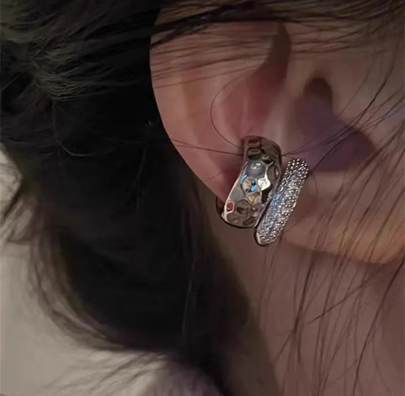 Diamonte Ear Cuffs