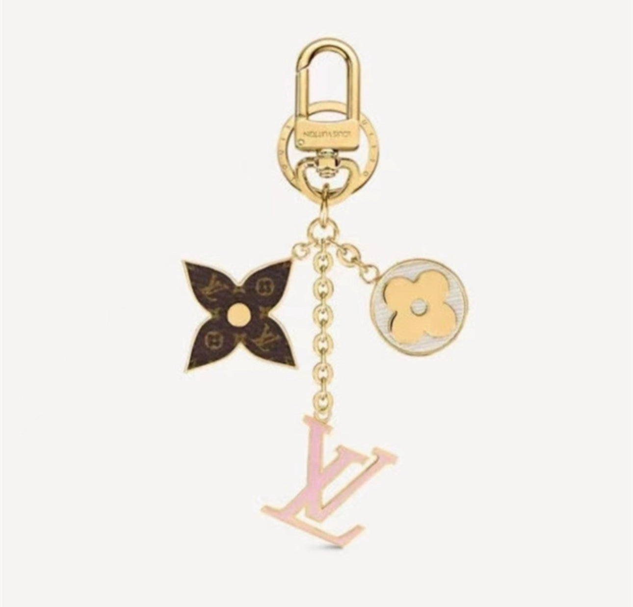 L.V Flower Keychain/ Bag Charm