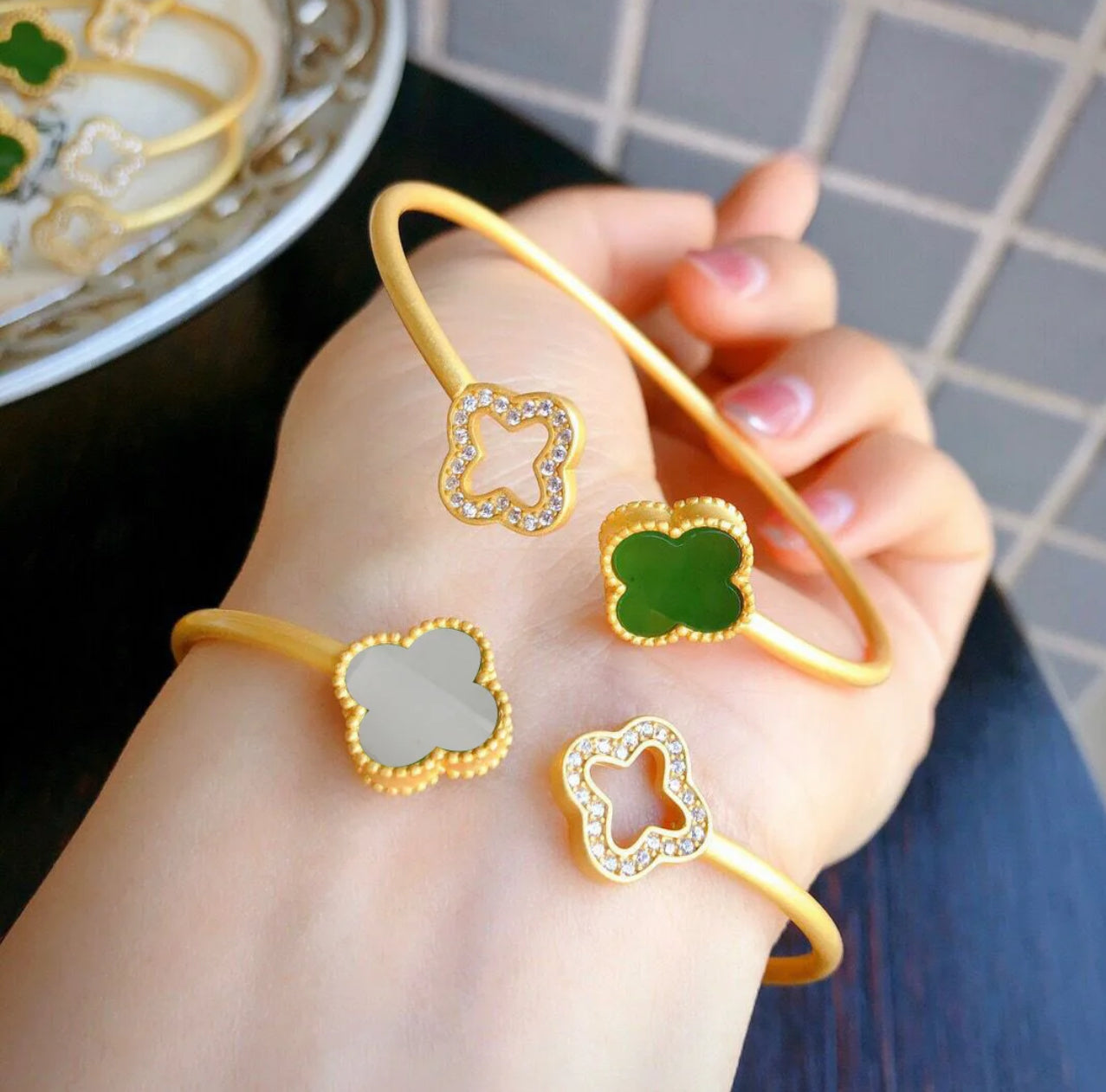 Clover Bangles