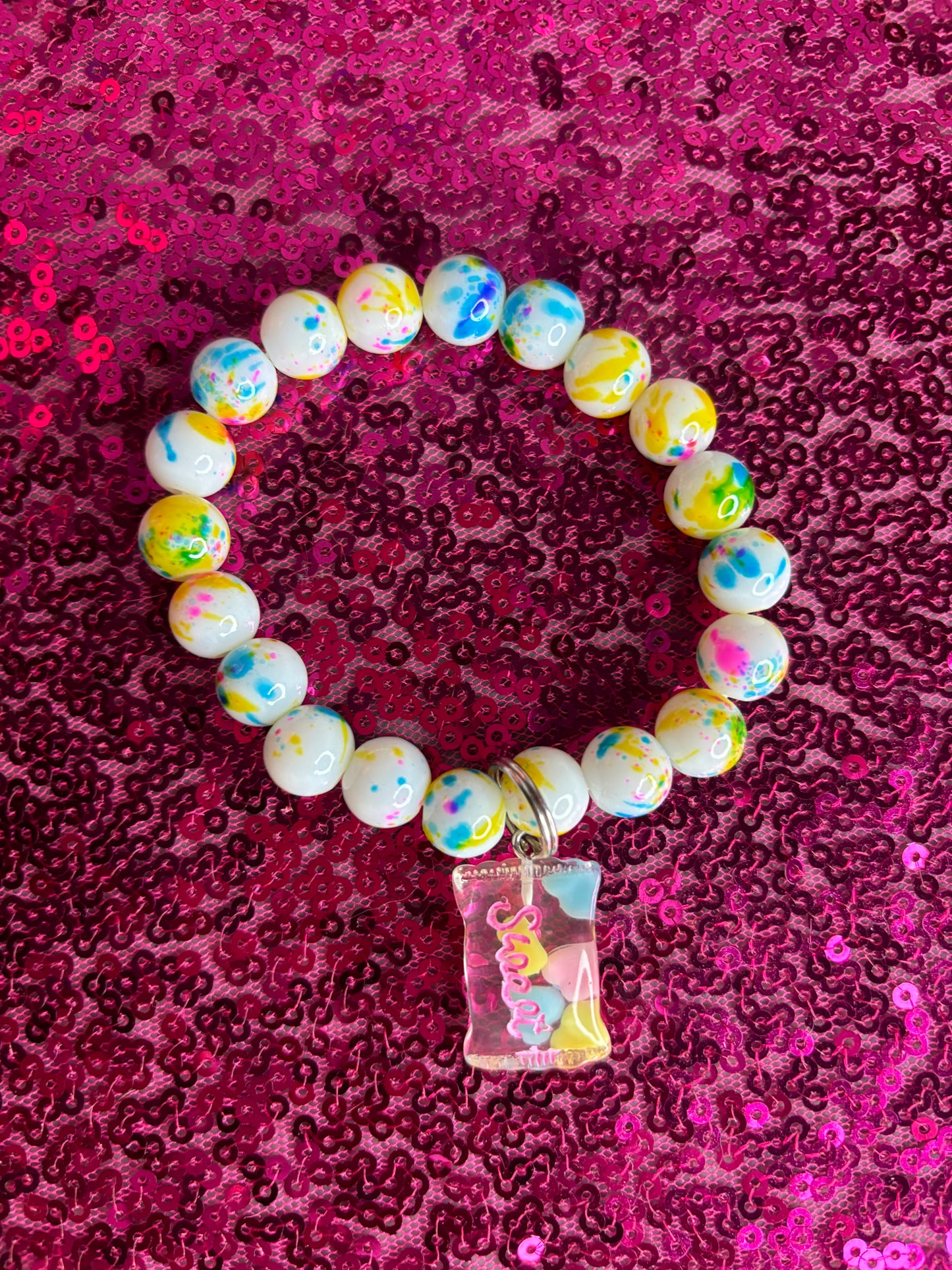 Candy Charm Beaded Bracelet