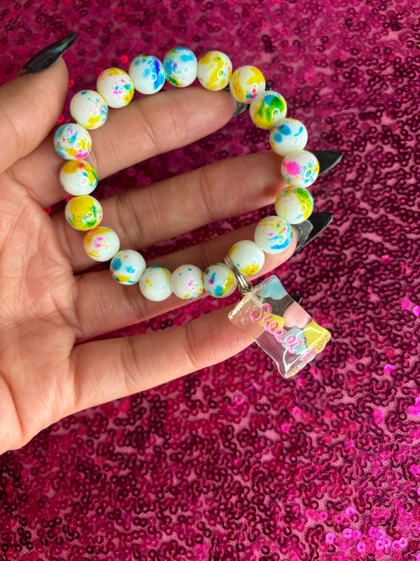 Candy Charm Beaded Bracelet