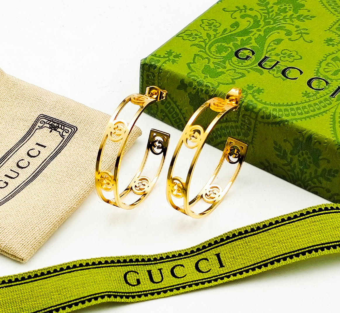 “ G.G “ hoop earrings