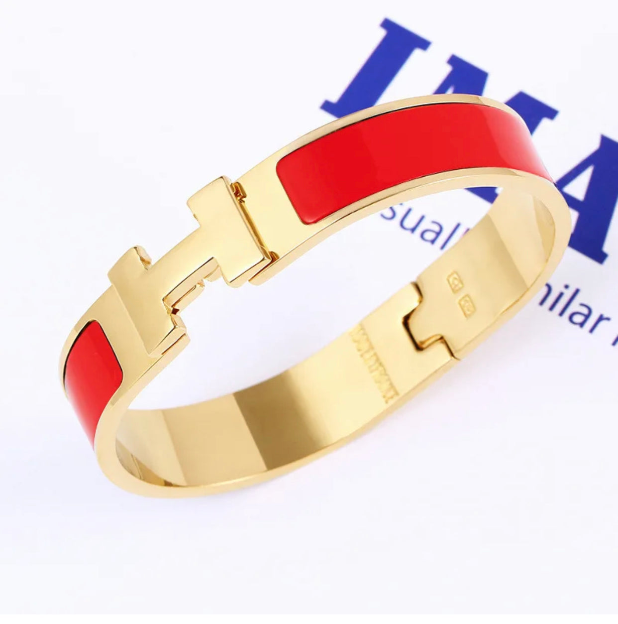 “ H “ bangle bracelet