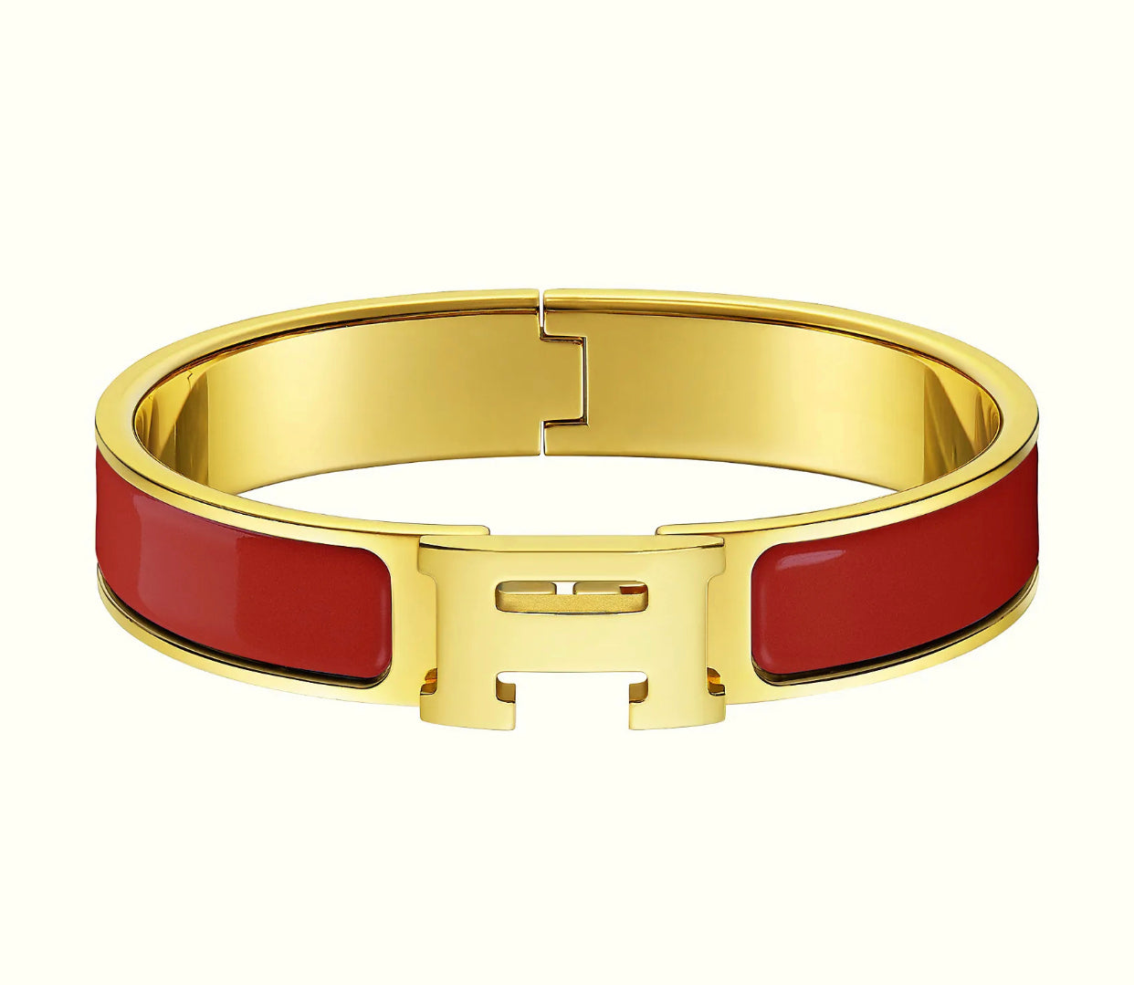 “ H “ bangle bracelet