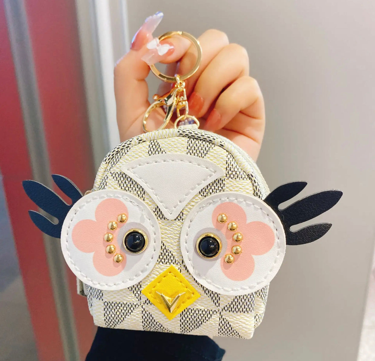 Owl Backpack Keychain Bag Charm