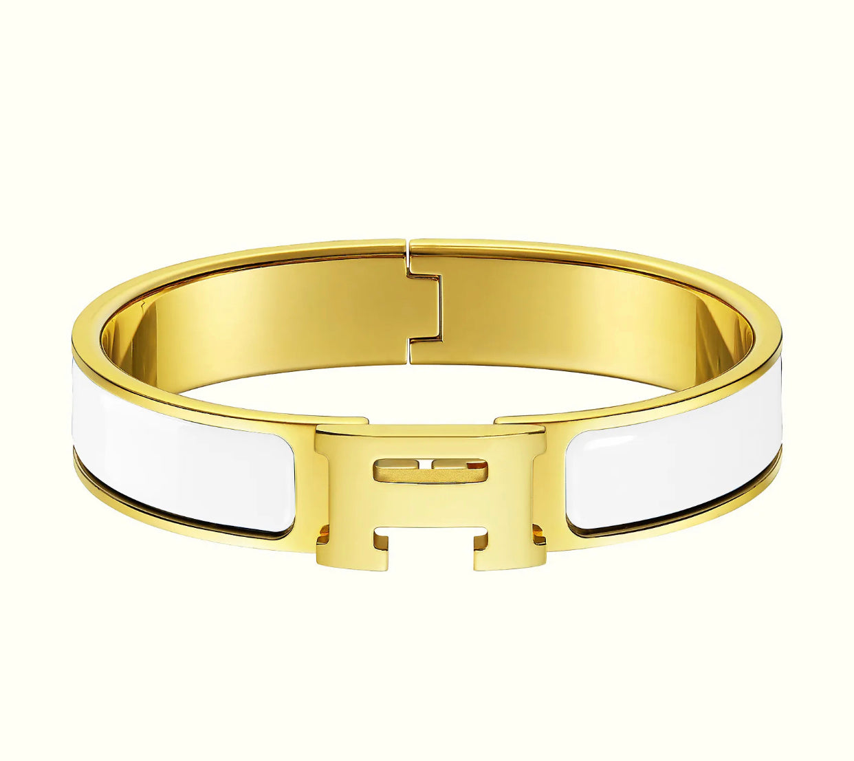 “ H “ bangle bracelet